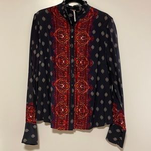 Free people button up shirt